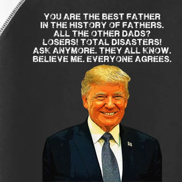 Funny Great Dad Donald Trump Fathers Day Toddler Fine Jersey T-Shirt