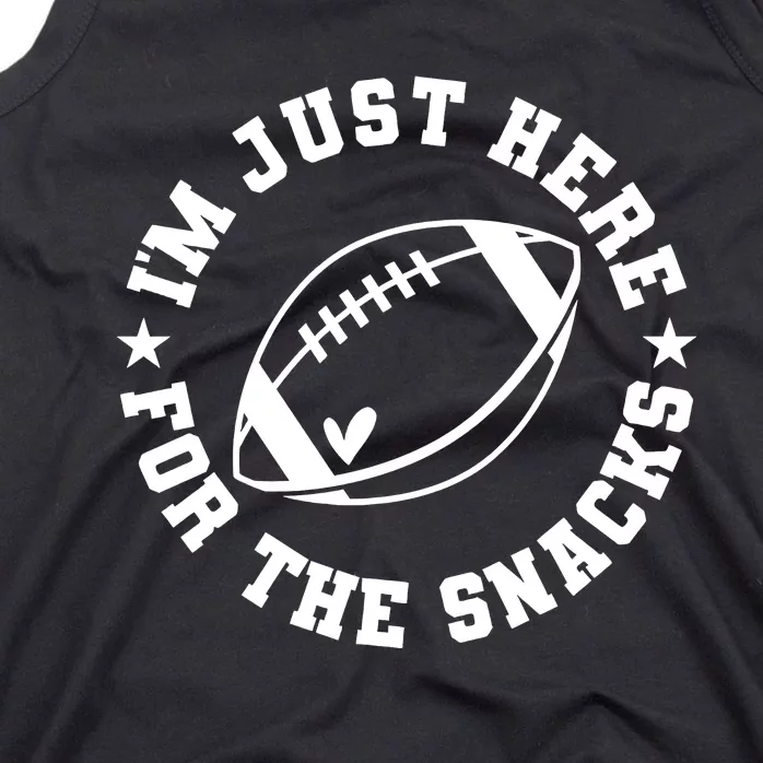 Football Game Day IM Just Here For The Snacks Tank Top