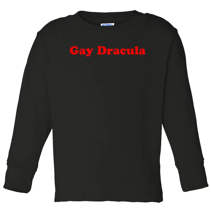 Funny Gay Dracula LGBT Toddler Long Sleeve Shirt