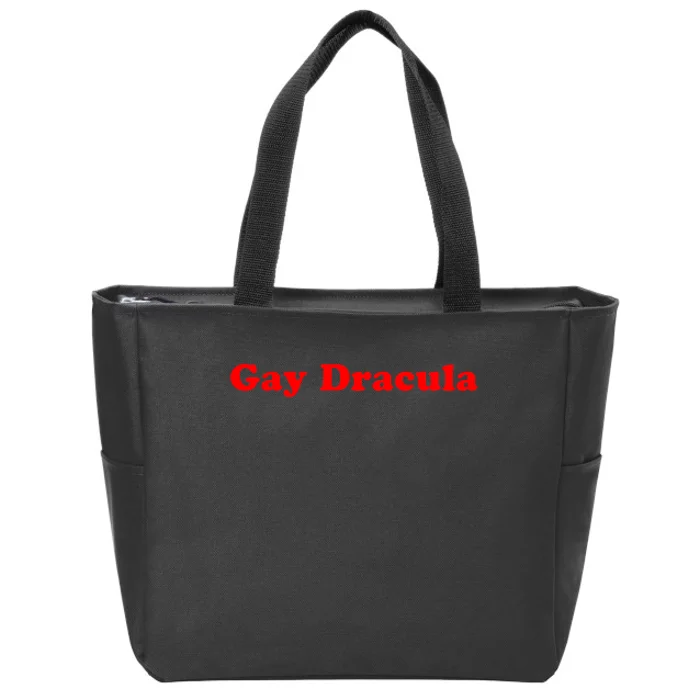 Funny Gay Dracula LGBT Zip Tote Bag