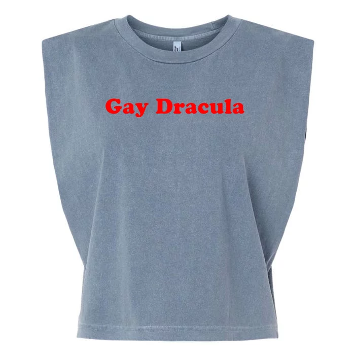 Funny Gay Dracula LGBT Garment-Dyed Women's Muscle Tee