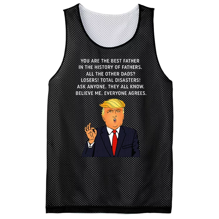 Funny Great Dad Donald Trump FatherS Day Mesh Reversible Basketball Jersey Tank