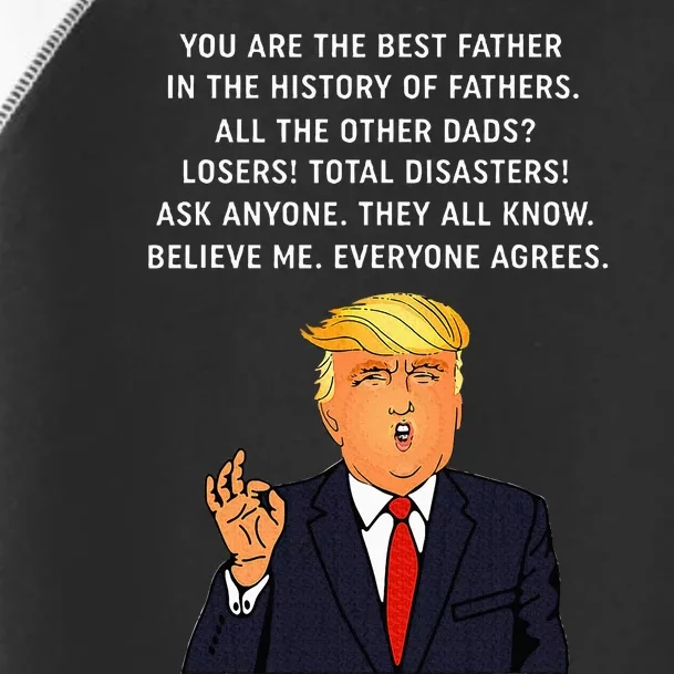 Funny Great Dad Donald Trump FatherS Day Toddler Fine Jersey T-Shirt