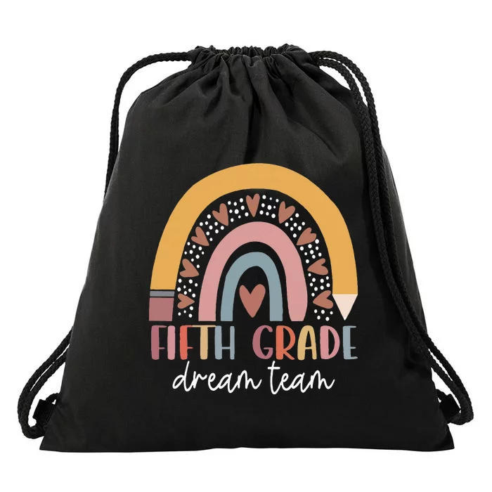 Fifth Grade Dream Team Teacher Back To School Gifts Drawstring Bag