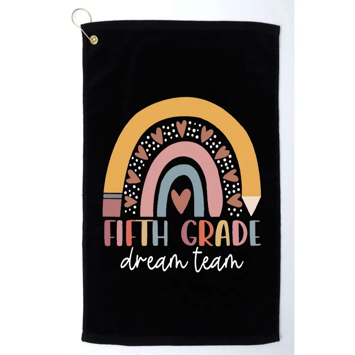 Fifth Grade Dream Team Teacher Back To School Gifts Platinum Collection Golf Towel