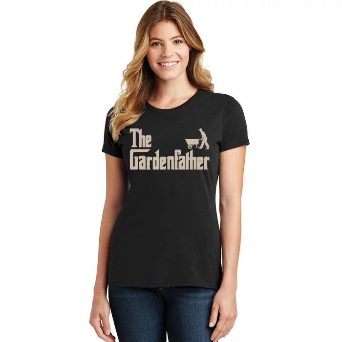 Funny Gardener Dad & Daddy Best Gardening Father Gifts The Gardenfather Women's T-Shirt