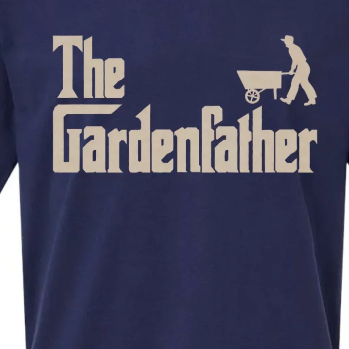 Funny Gardener Dad & Daddy Best Gardening Father Gifts The Gardenfather Sueded Cloud Jersey T-Shirt