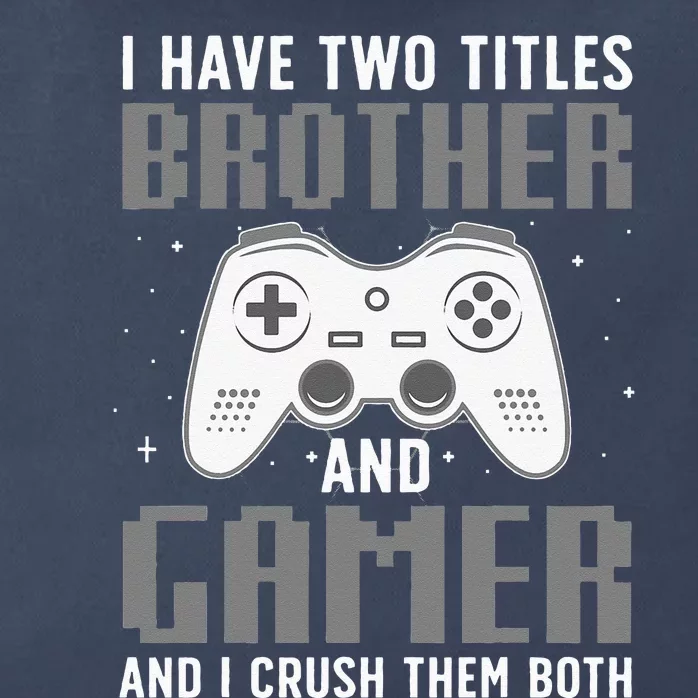 Funny Gaming Design For Brother Gamer Gaming Lover Zip Tote Bag