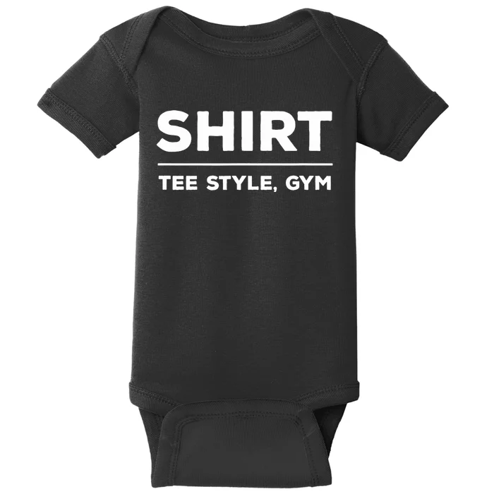 Funny Gym Design TEE STYLE, GYM Baby Bodysuit