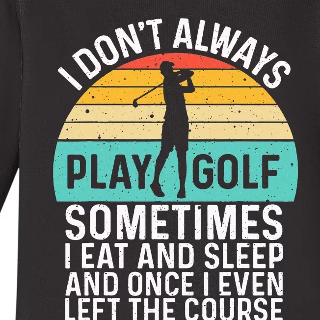 Funny Golf Design For  Golfer Ball Sport Golf Lover Baby Long Sleeve Bodysuit