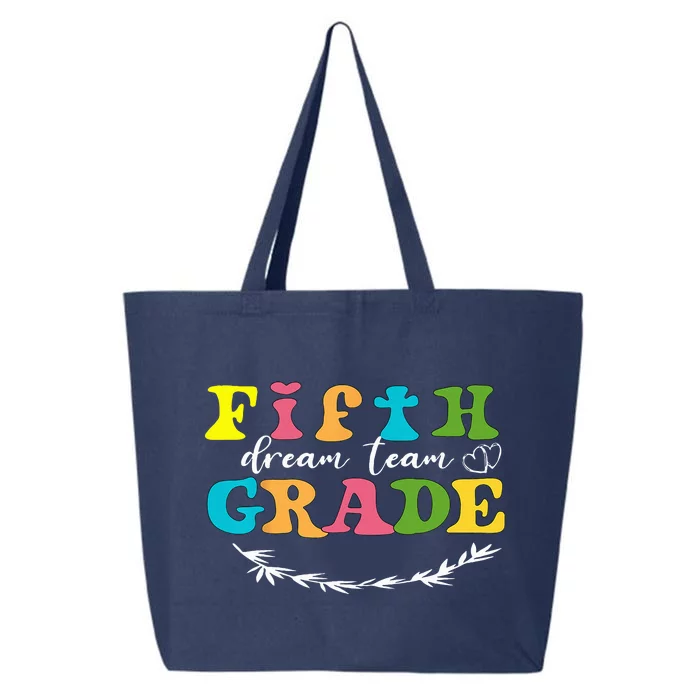 Fifth Grade Dream Team Teacher Students Back To School 25L Jumbo Tote