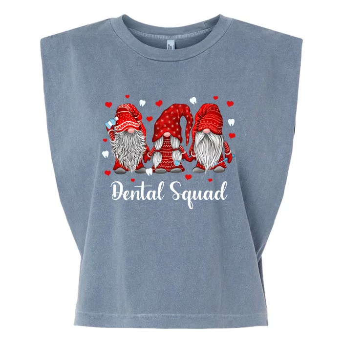 Funny Gnome Dental Squad Leprechaun Dentist Valentine's Day Gift Garment-Dyed Women's Muscle Tee