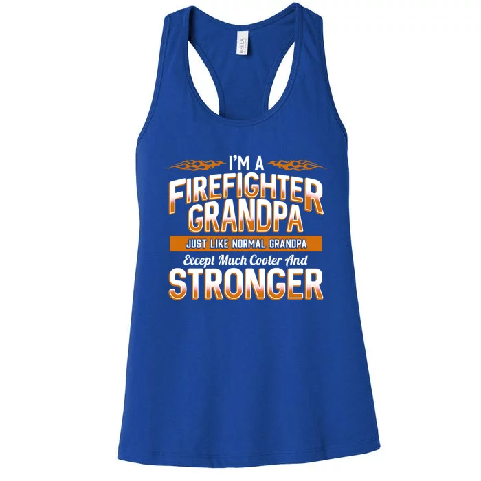 Firefighter Gift Danger Firetruck Backfire Fire Burn Cool Gift Women's Racerback Tank