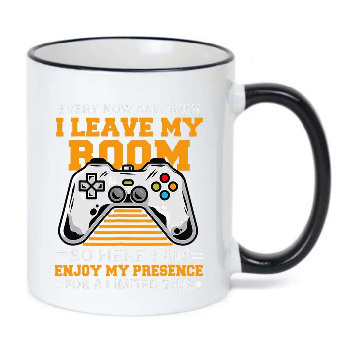 Funny Gamer Every Now And Then I Leave My Room Gaming Lover Black Color Changing Mug