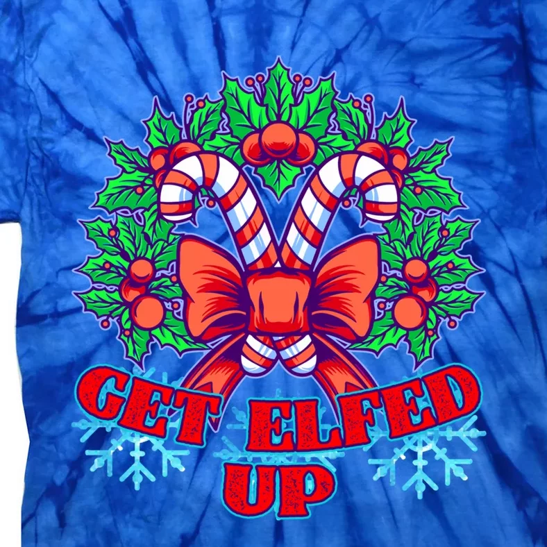 Funny Get Ed Up Christmas Ho Ho Ho Mistletoe Gift Tie-Dye T-Shirt