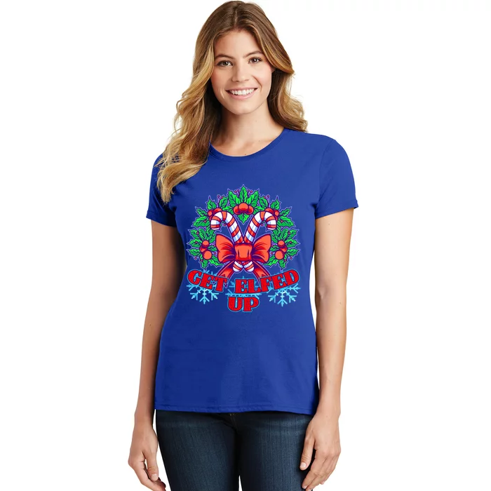 Funny Get Ed Up Christmas Ho Ho Ho Mistletoe Gift Women's T-Shirt