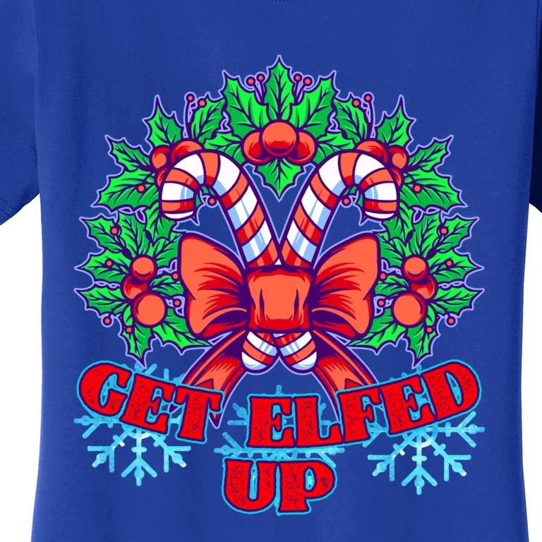 Funny Get Ed Up Christmas Ho Ho Ho Mistletoe Gift Women's T-Shirt