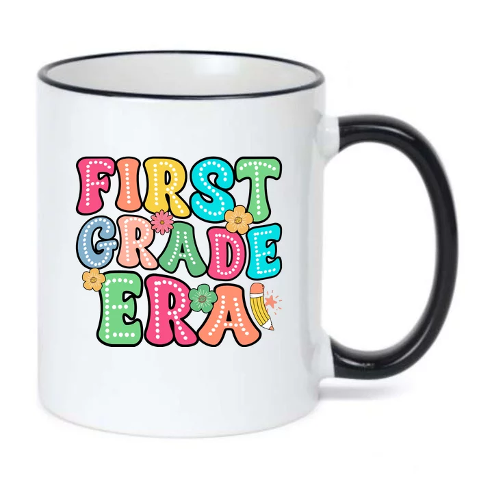 First Grade Era Back To School Print Black Color Changing Mug