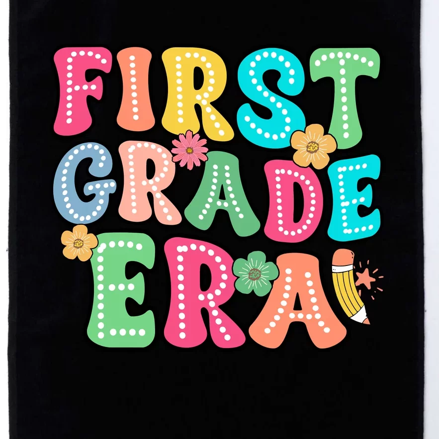 First Grade Era Back To School Print Platinum Collection Golf Towel