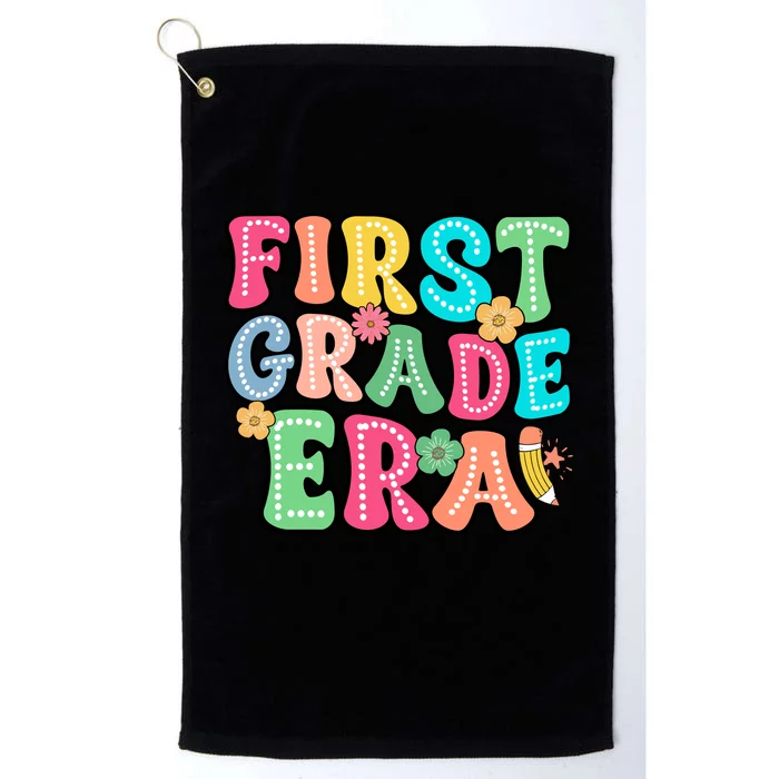 First Grade Era Back To School Print Platinum Collection Golf Towel