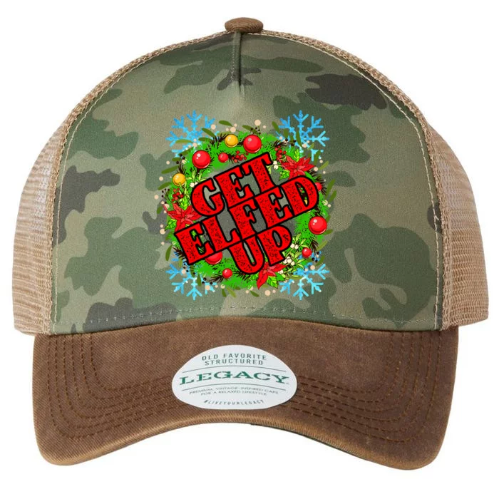 Funny Get Ed Up Christmas Ho Ho Ho Mistletoe Gift Legacy Tie Dye Trucker Hat