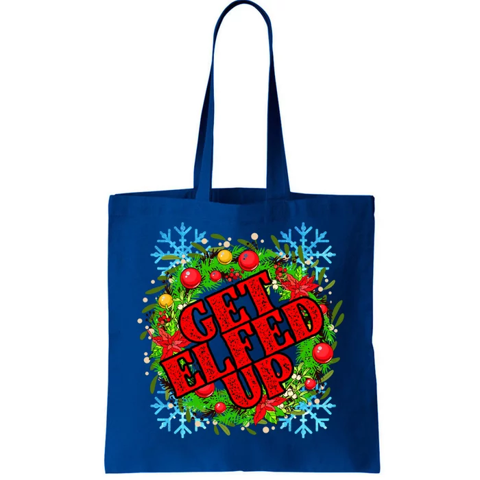 Funny Get Ed Up Christmas Ho Ho Ho Mistletoe Gift Tote Bag