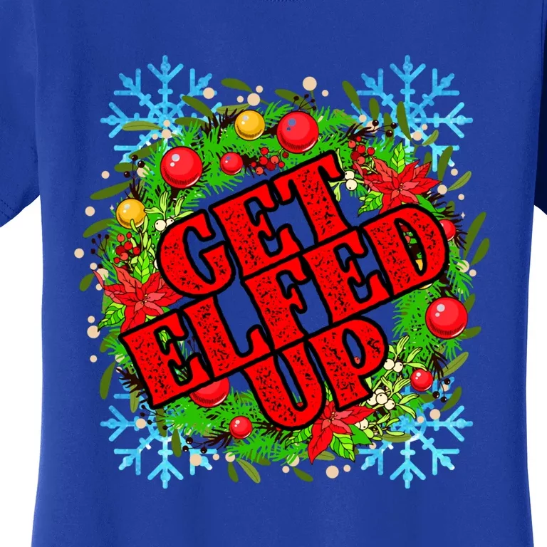 Funny Get Ed Up Christmas Ho Ho Ho Mistletoe Gift Women's T-Shirt