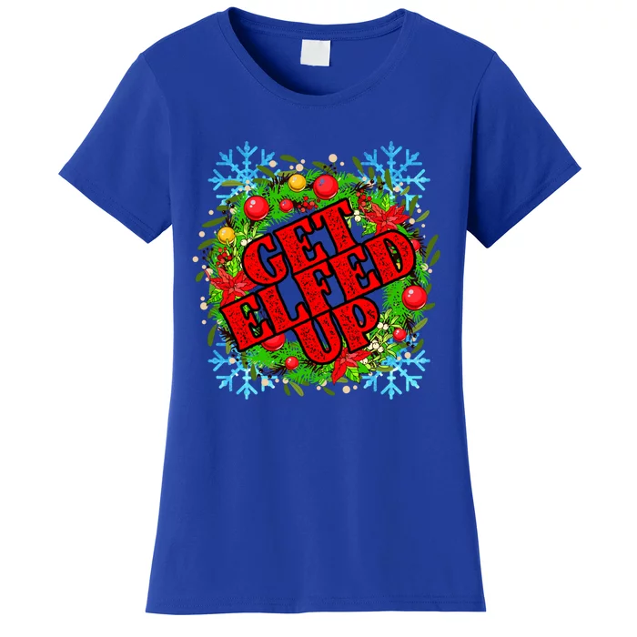 Funny Get Ed Up Christmas Ho Ho Ho Mistletoe Gift Women's T-Shirt