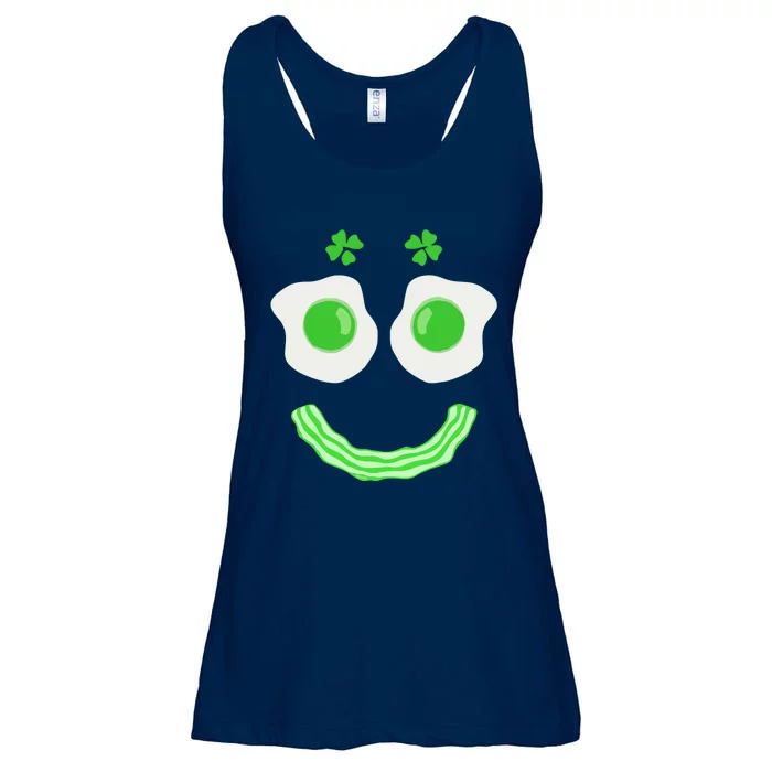 Funny Green Eggs Ham Smile Face Brunch Breakfast Ladies Essential Flowy Tank