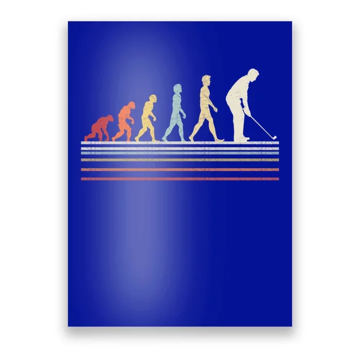 Funny Golf Evolution Of Sport Retro Vintage Gift Cool Gift Poster