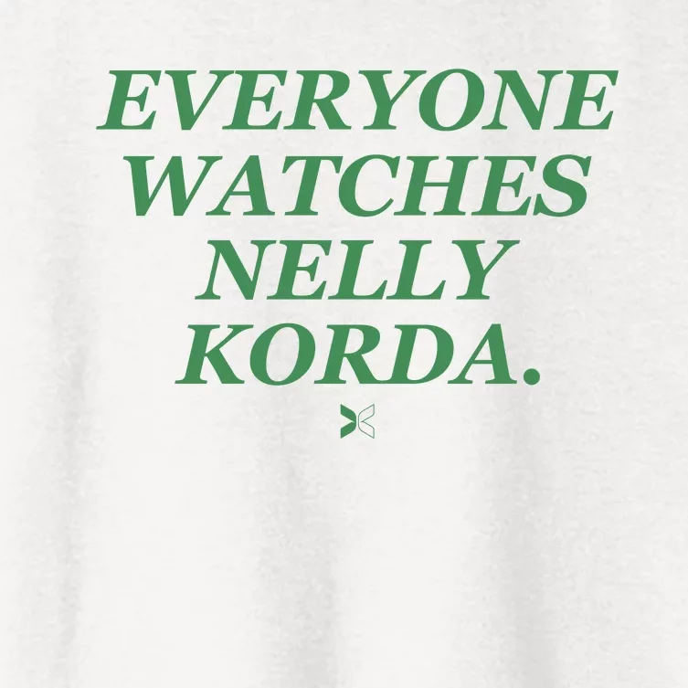 Funny Golf Everyone Watches Nelly Korda Women's Crop Top Tee