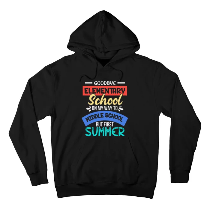 Funny Goodbye Elementary School 5th Grade End Of Year Hoodie