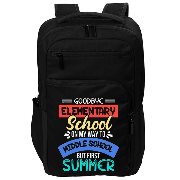 Funny Goodbye Elementary School 5th Grade End Of Year Impact Tech Backpack