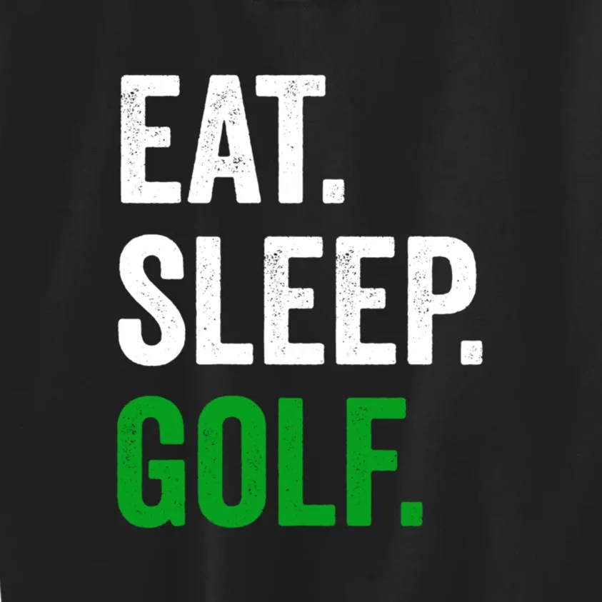 Funny Golf Eat Sleep Golf Gift For Father's Day Kids Sweatshirt