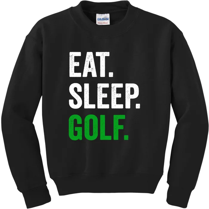 Funny Golf Eat Sleep Golf Gift For Father's Day Kids Sweatshirt