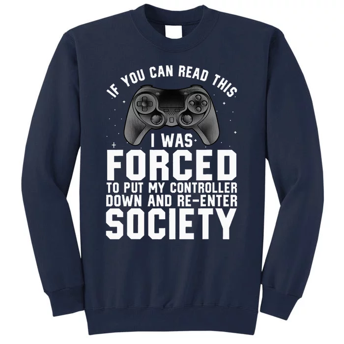 Funny Gamer For Men Women Video Gamer Gaming Game Controller Tall Sweatshirt