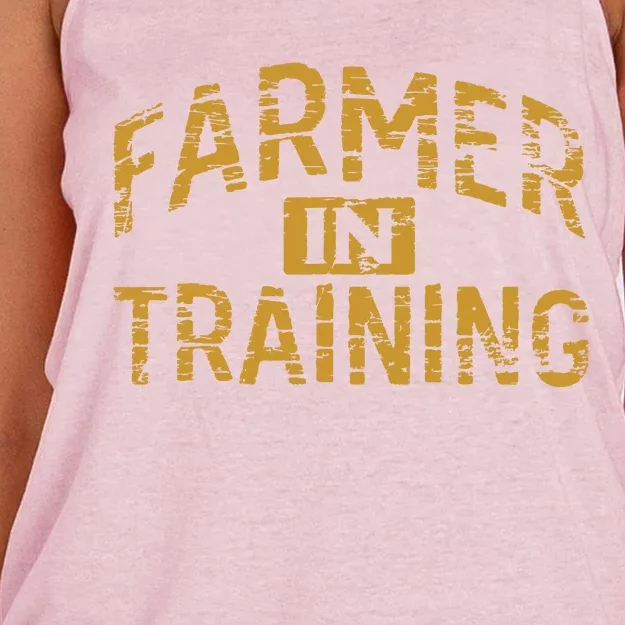 Farm Gift Farming Lover Future Farmer Women's Knotted Racerback Tank