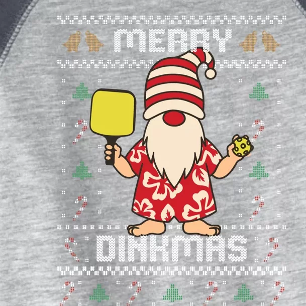 Funny Gnome Funny Pickleball Player Ugly Christmas Sweater Cute Gift Toddler Fine Jersey T-Shirt