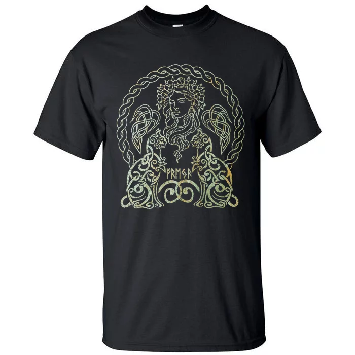 Freya Goddess Freyja Viking Norse Mythology Celtic Vintage Tall T-Shirt