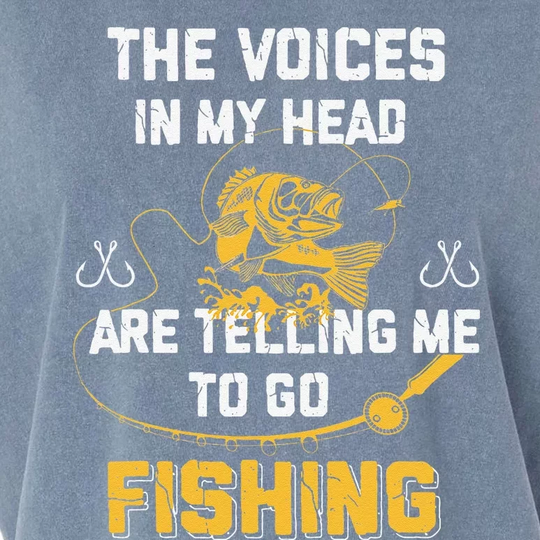 Fishing Gifts Funny Fisherman Garment-Dyed Women's Muscle Tee