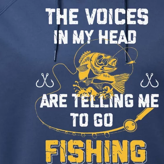 Fishing Gifts Funny Fisherman Performance Fleece Hoodie