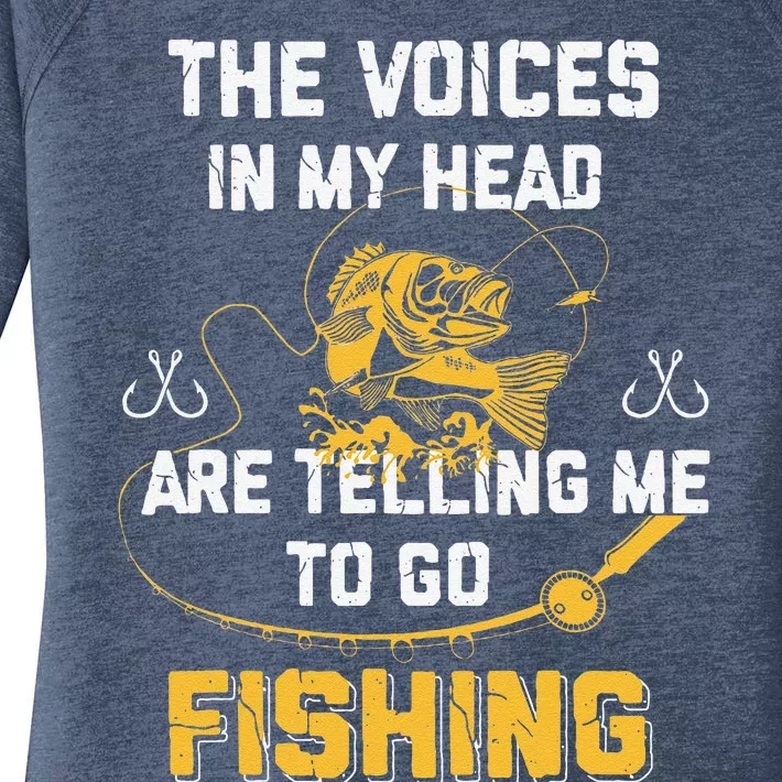 Fishing Gifts Funny Fisherman Women's Perfect Tri Tunic Long Sleeve Shirt