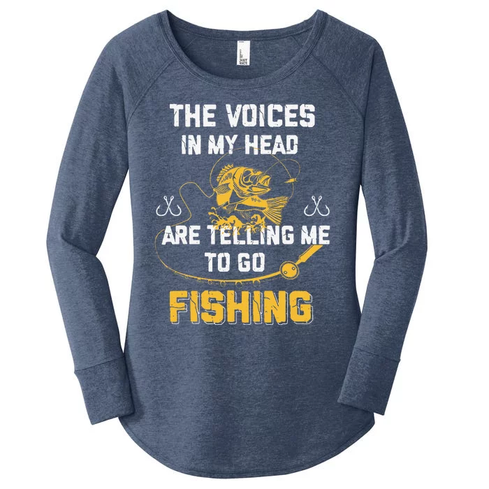 Fishing Gifts Funny Fisherman Women's Perfect Tri Tunic Long Sleeve Shirt