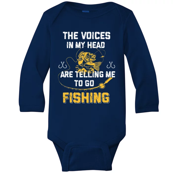 Fishing Gifts Funny Fisherman Baby Long Sleeve Bodysuit