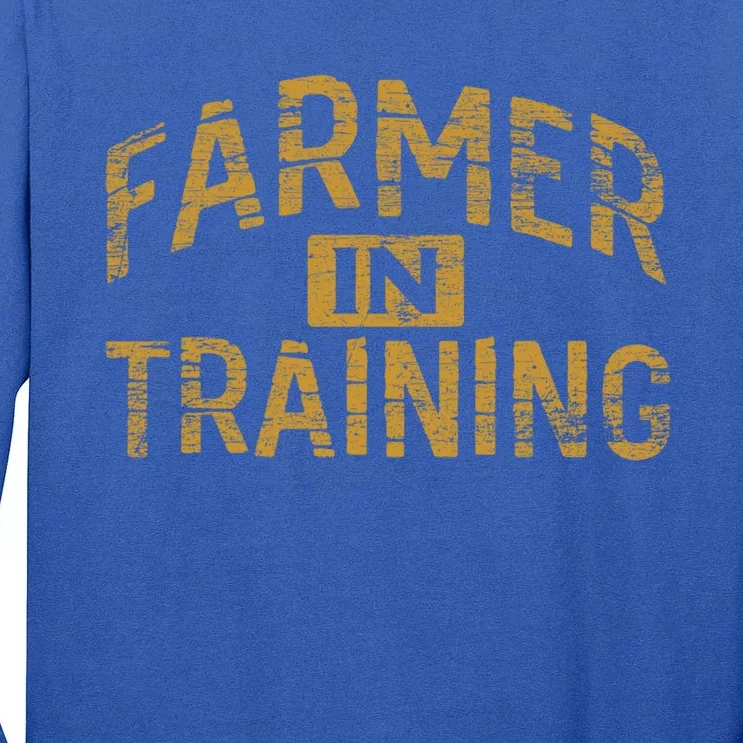 Farm Gift Farming Lover Future Farmer Gift Tall Long Sleeve T-Shirt