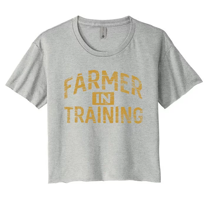 Farm Gift Farming Lover Future Farmer Gift Women's Crop Top Tee