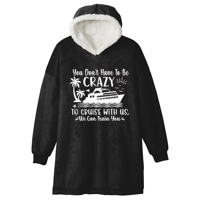 Funny Group Family Cruise Matching Hooded Wearable Blanket