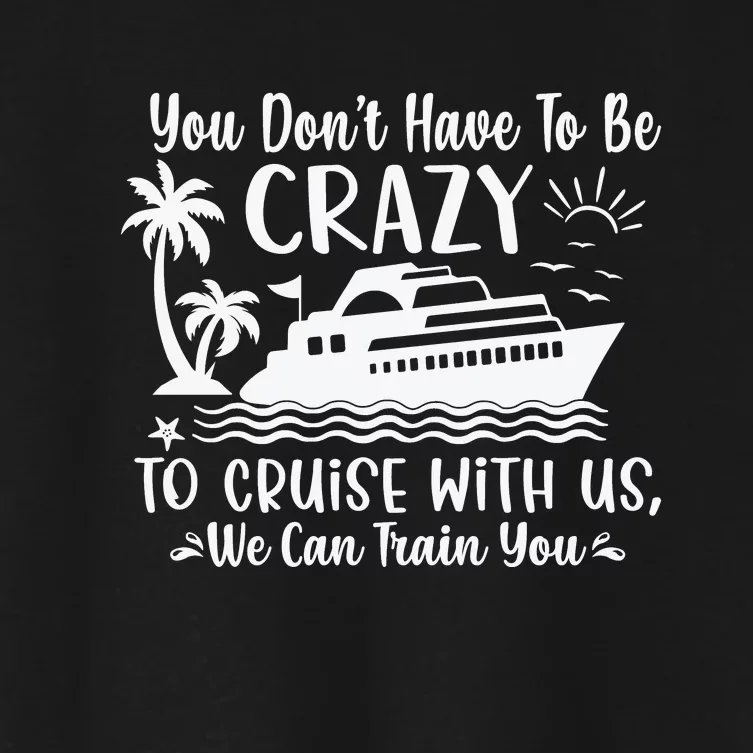 Funny Group Family Cruise Matching Women's Crop Top Tee