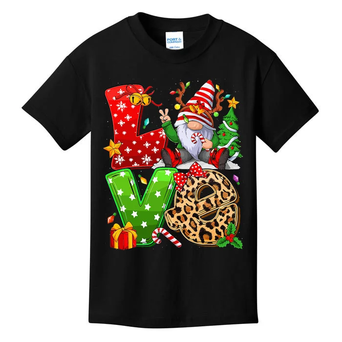 Festive Gnome Family Holiday Decor Kids T-Shirt