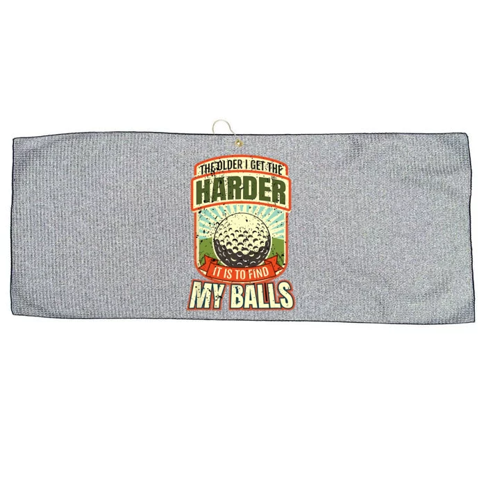 Funny Golfer Large Microfiber Waffle Golf Towel